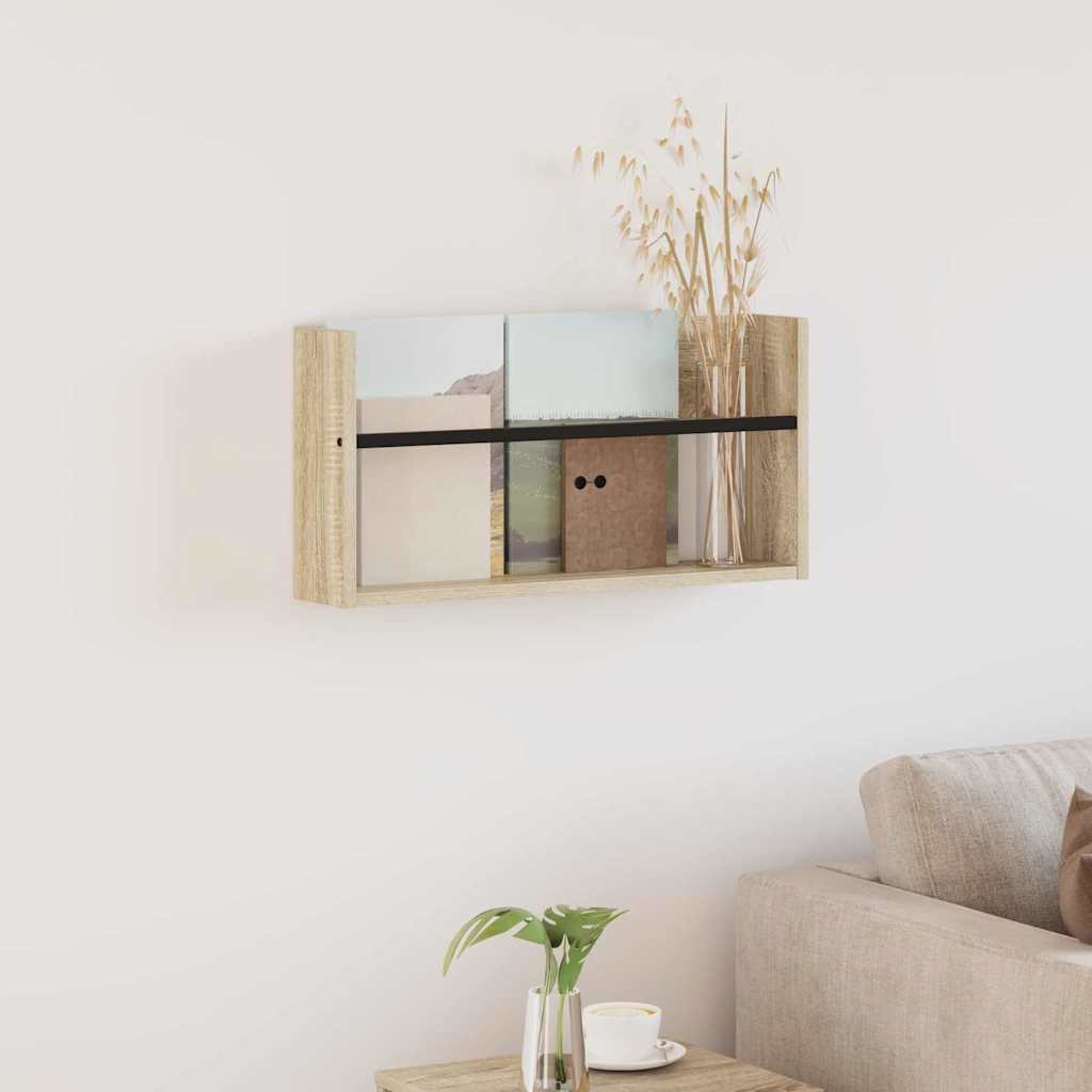Regál Na Časopisy Sonoma Dub 60 X 12 X 30 Cm Kompozitní Dřevo
