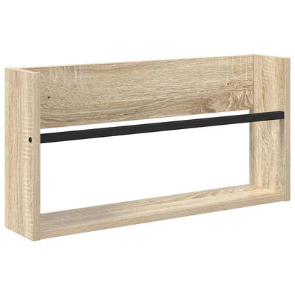 Regál Na Časopisy S Policí 2 Ks Sonoma Dub 60 X 12 X 30 Cm