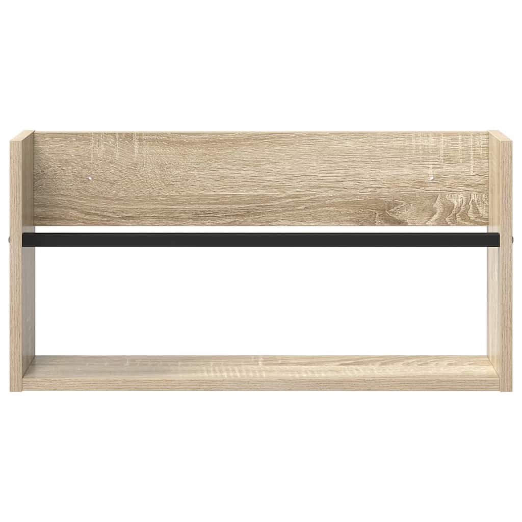 Regál Na Časopisy S Policí 2 Ks Sonoma Dub 60 X 12 X 30 Cm