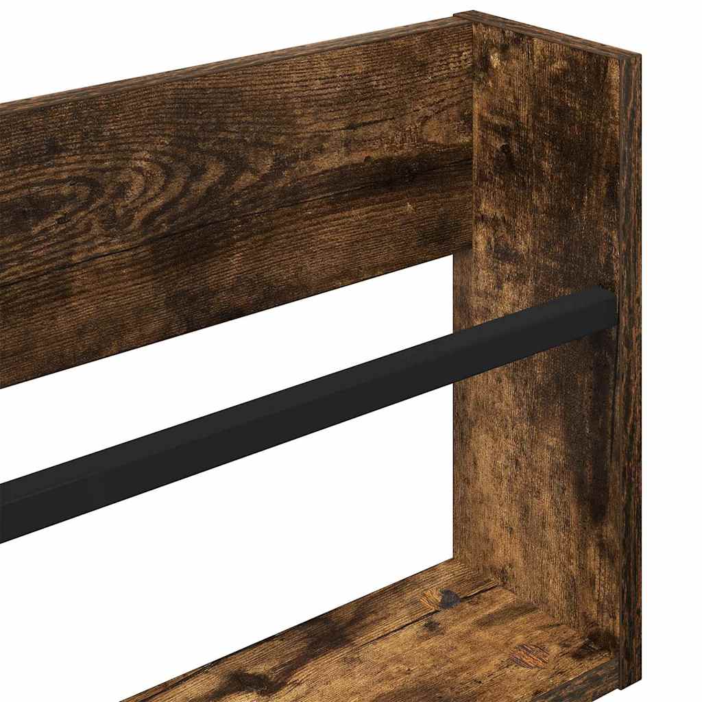 Regál Na Časopisy Kouřový Dub 60 X 12 X 30 Cm Kompozitní Dřevo