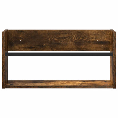 Regál Na Časopisy Kouřový Dub 60 X 12 X 30 Cm Kompozitní Dřevo