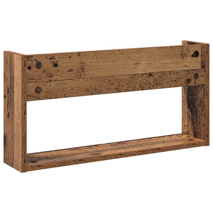 Regál Na Časopisy S Policí 2 Ks Staré Dřevo 60 X 12 X 30 Cm