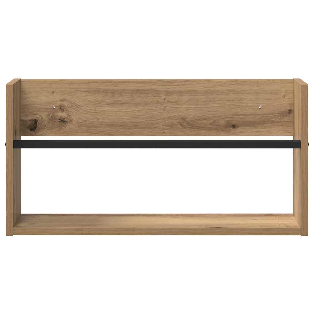 Regál Na Časopisy S Policí Artisanový Dub 60 X 12 X 30 Cm