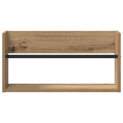 Regál Na Časopisy S Policí Artisanový Dub 60 X 12 X 30 Cm