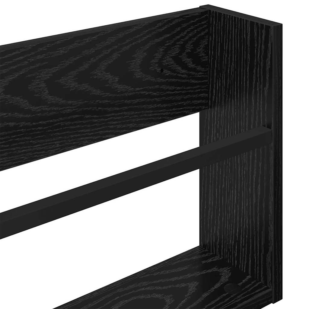 Regál Na Časopisy Černý Dub 80 X 12 X 30 Cm Kompozitní Dřevo