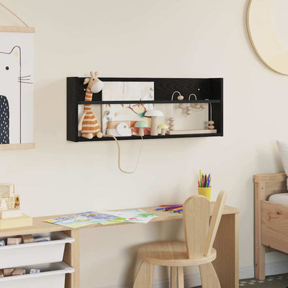 Regál Na Časopisy Černý Dub 80 X 12 X 30 Cm Kompozitní Dřevo