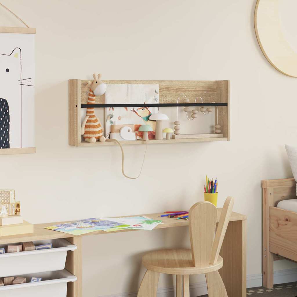 Regál Na Časopisy Sonoma Dub 80 X 12 X 30 Cm Kompozitní Dřevo