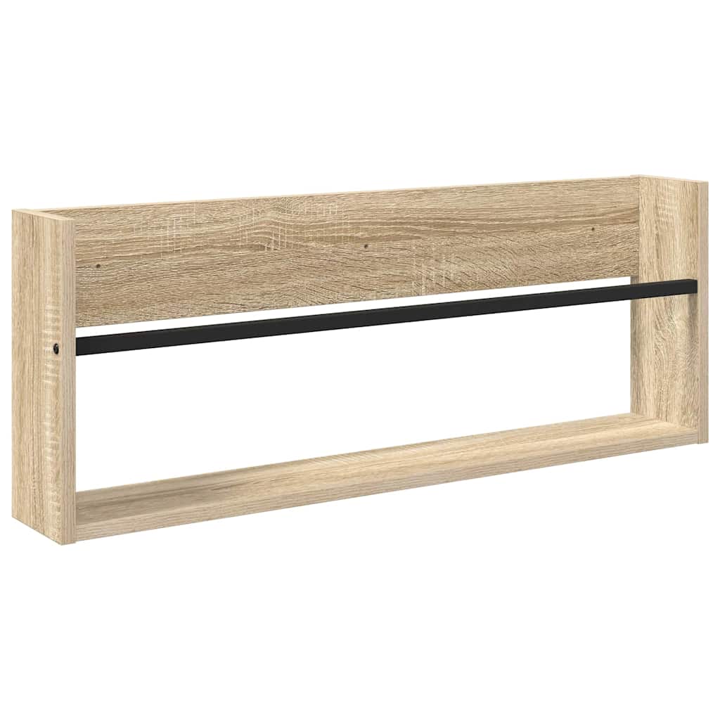 Regál Na Časopisy Sonoma Dub 80 X 12 X 30 Cm Kompozitní Dřevo