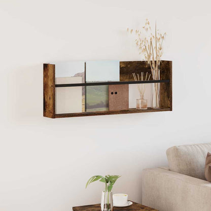 Regál Na Časopisy Kouřový Dub 80 X 12 X 30 Cm Kompozitní Dřevo