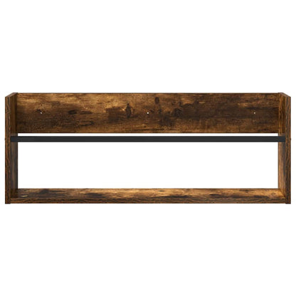 Regál Na Časopisy Kouřový Dub 80 X 12 X 30 Cm Kompozitní Dřevo