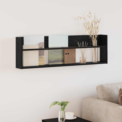 Regál Na Časopisy Černý Dub 100 X 12 X 30 Cm Kompozitní Dřevo