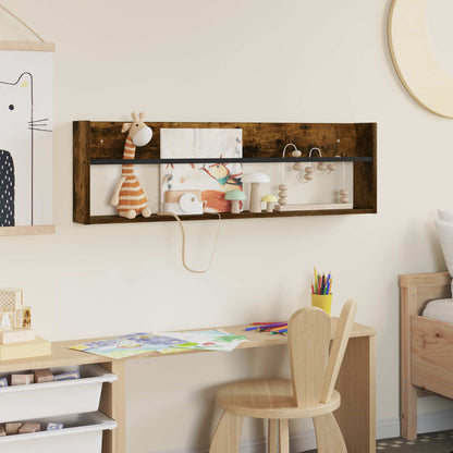 Regál Na Časopisy Kouřový Dub 100 X 12 X 30 Cm Kompozitní Dřevo