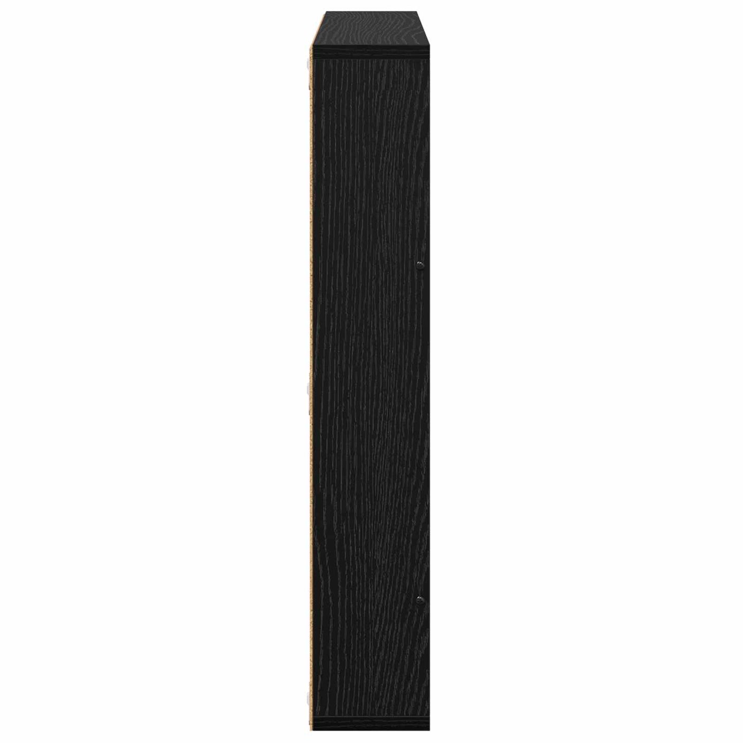Regál Na Časopisy S Policí 2 Ks Černý Dub 60 X 12 X 70 Cm
