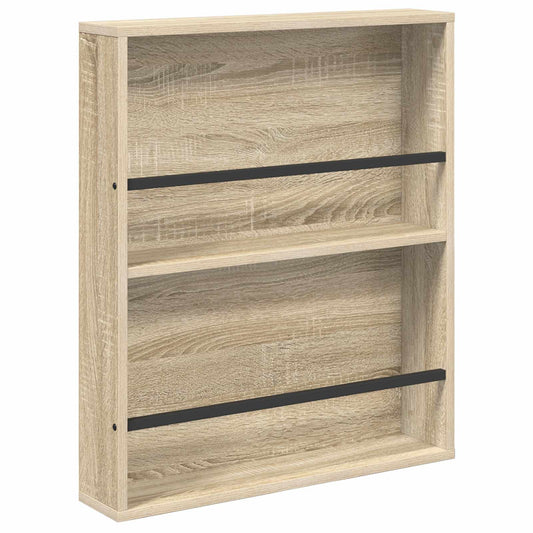 Regál Na Časopisy Sonoma Dub 60 X 12 X 70 Cm Kompozitní Dřevo