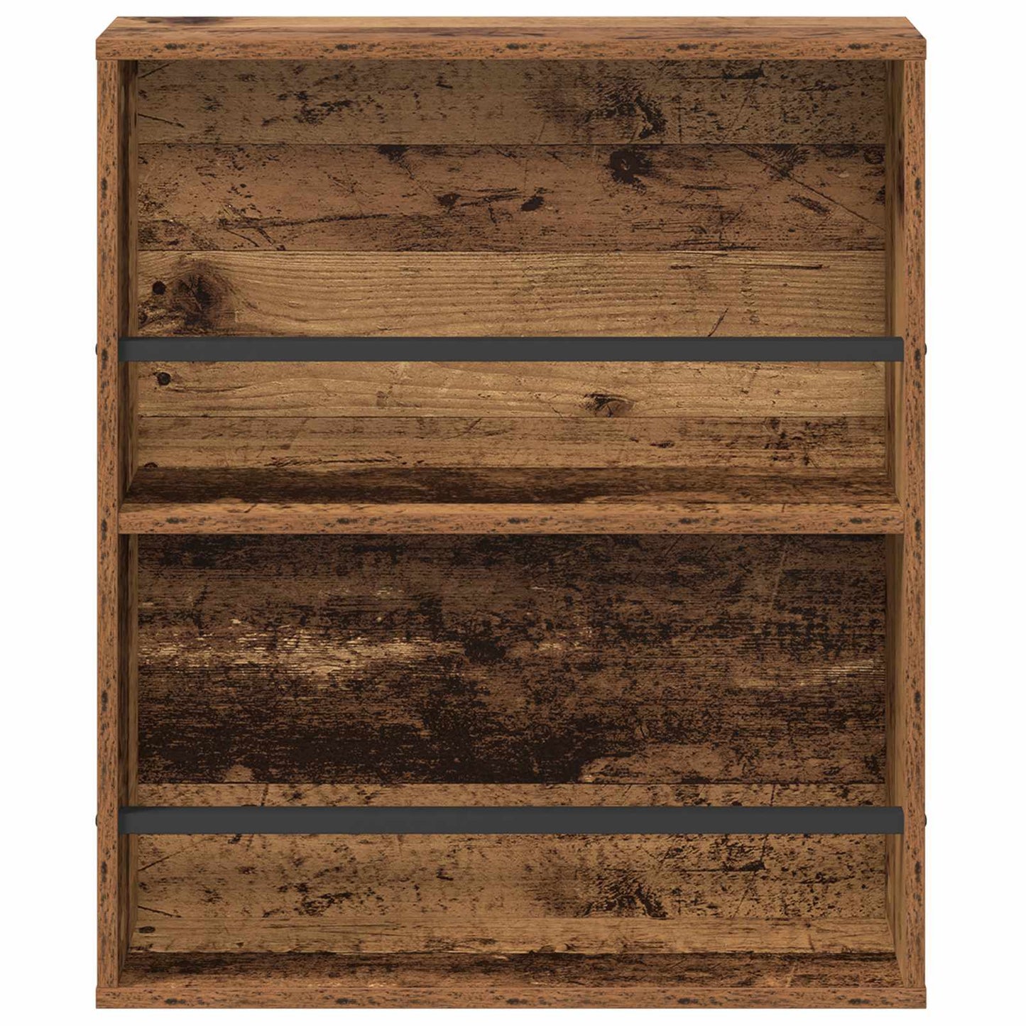 Regál Na Časopisy Staré Dřevo 60 X 12 X 70 Cm Kompozitní Dřevo