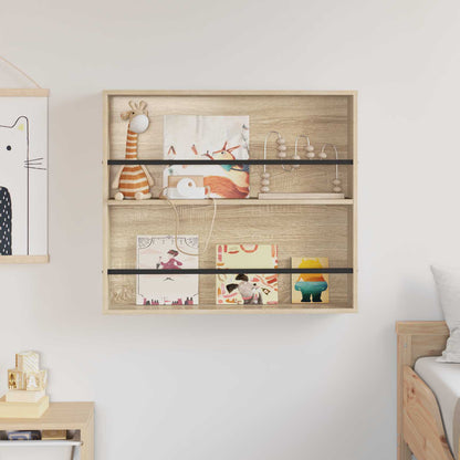Regál Na Časopisy Sonoma Dub 80 X 12 X 70 Cm Kompozitní Dřevo