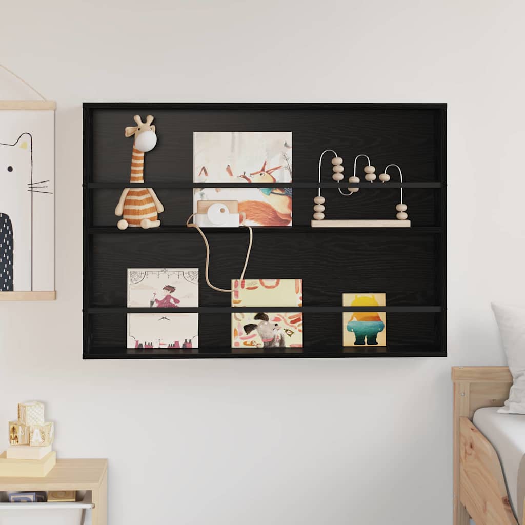 Regál Na Časopisy Černý Dub 100 X 12 X 70 Cm Kompozitní Dřevo