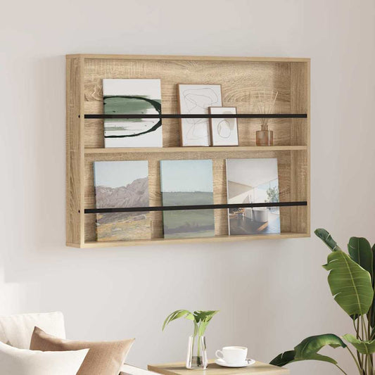 Regál Na Časopisy Sonoma Dub 100 X 12 X 70 Cm Kompozitní Dřevo