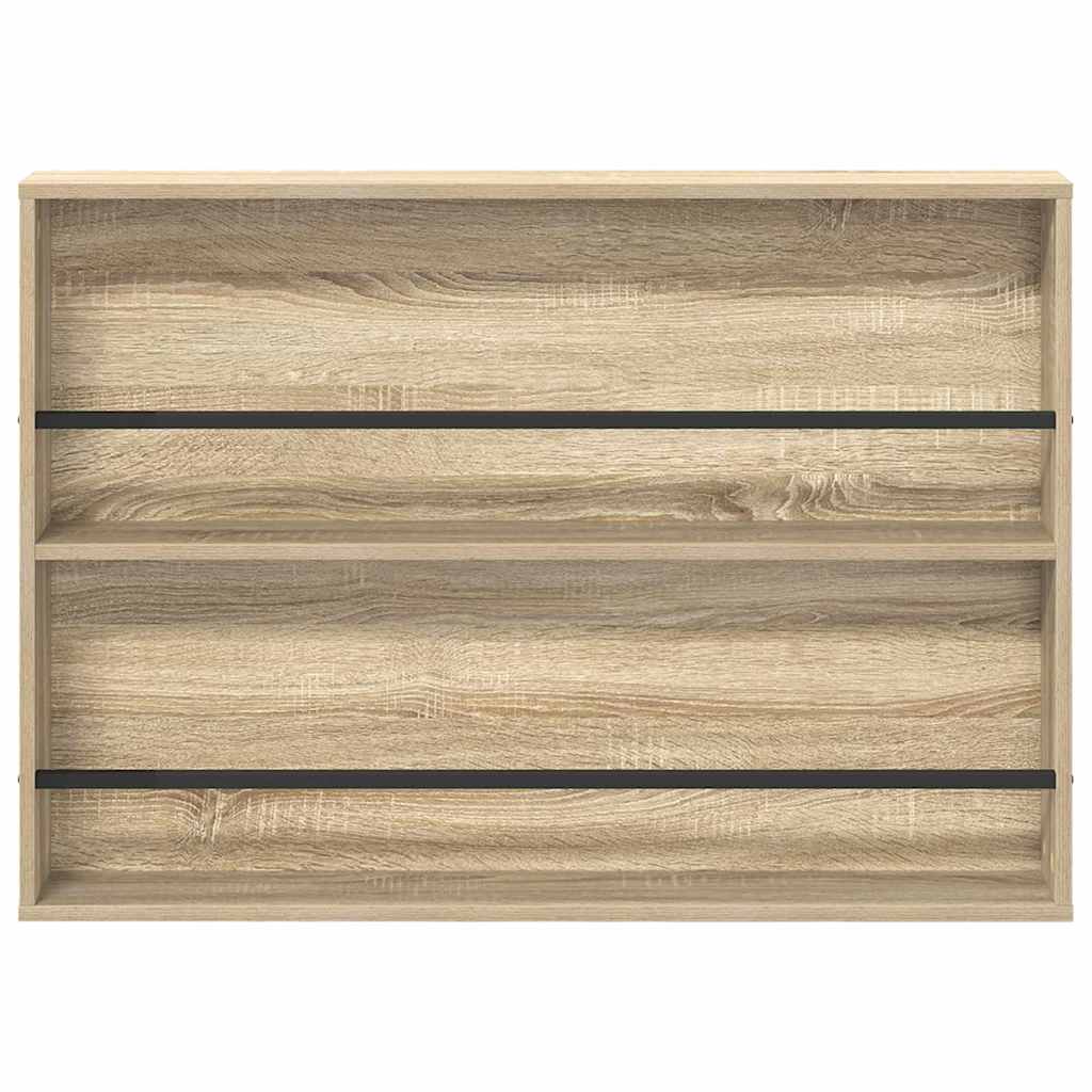 Regál Na Časopisy S Policí 2 Ks Sonoma Dub 100 X 12 X 70 Cm