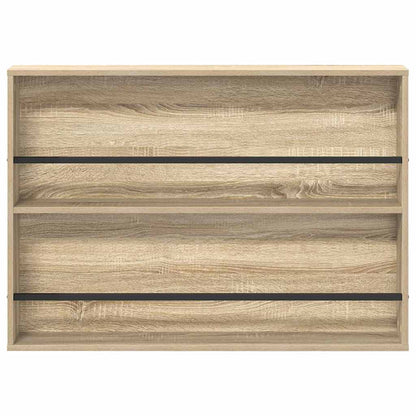 Regál Na Časopisy S Policí 2 Ks Sonoma Dub 100 X 12 X 70 Cm