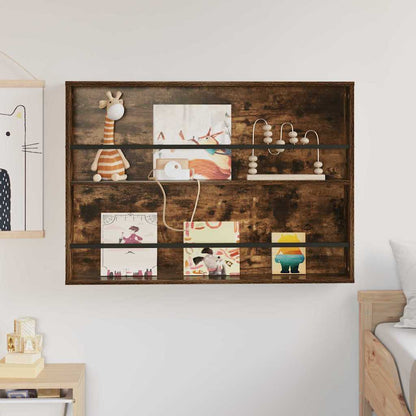 Regál Na Časopisy Kouřový Dub 100 X 12 X 70 Cm Kompozitní Dřevo