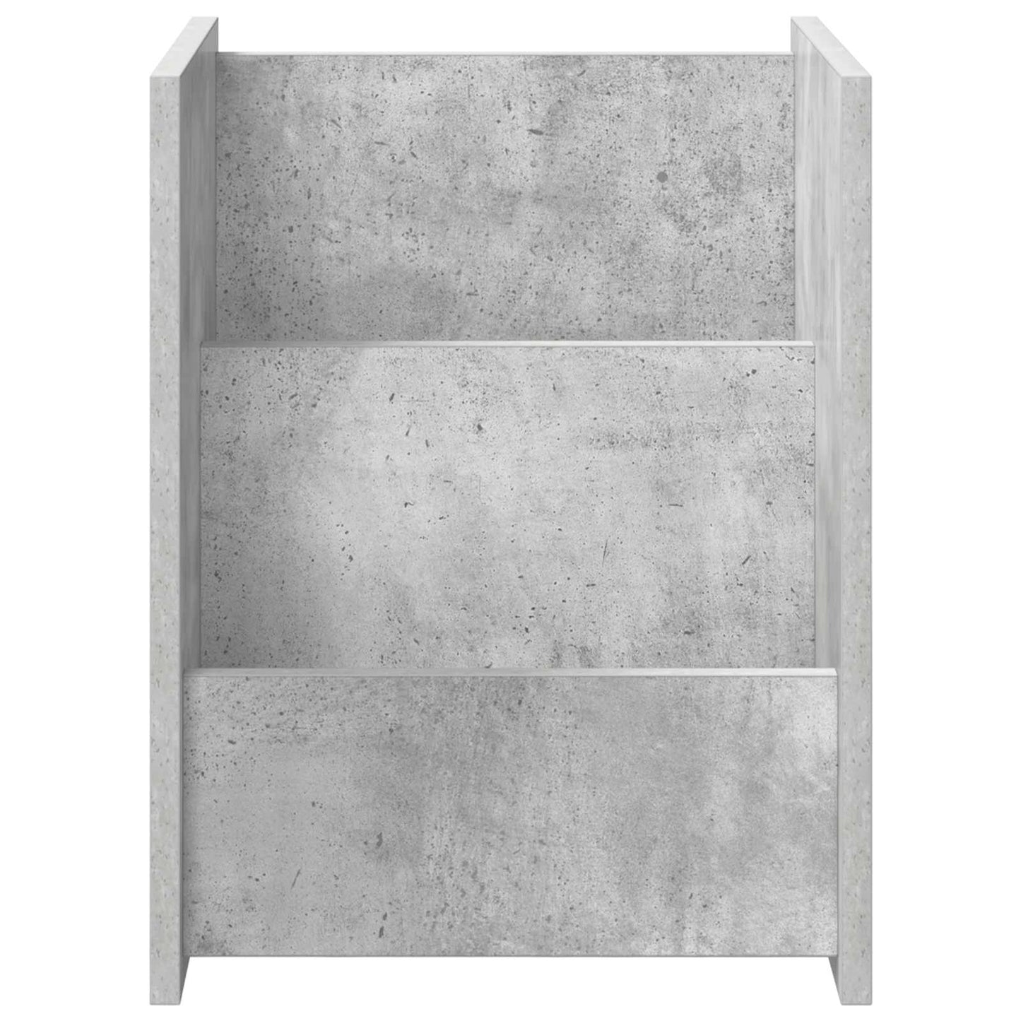 Regál Na Časopisy S Policí Betonově Šedá 35 X 35 X 45 Cm