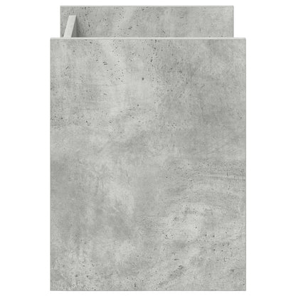 Regál Na Časopisy S Policí Betonově Šedá 35 X 35 X 45 Cm