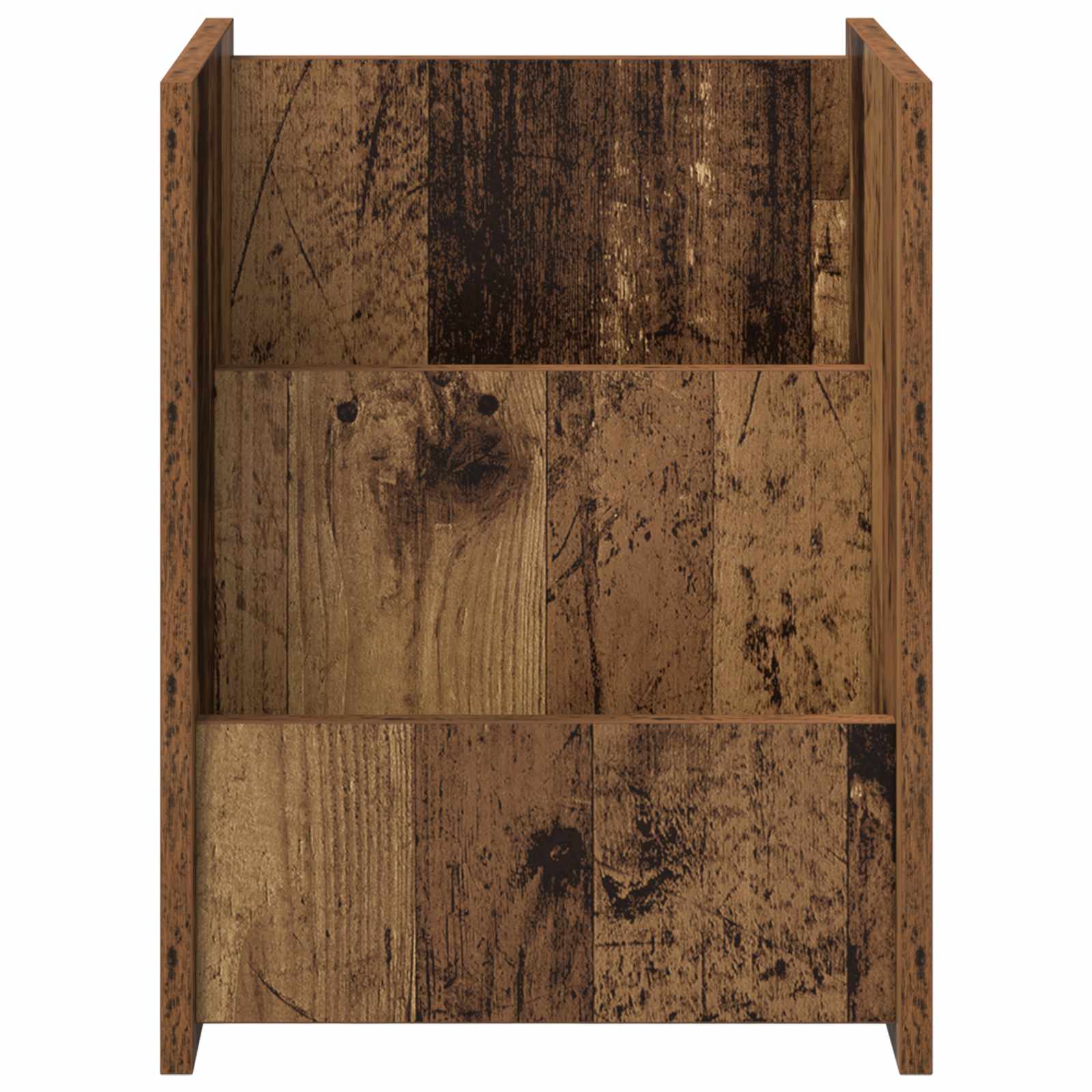 Regál Na Časopisy Staré Dřevo 35 X 35 X 45 Cm Kompozitní Dřevo