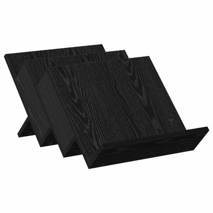 Regál Na Časopisy Černý Dub 53 X 40 X 28,5 Cm Kompozitní Dřevo