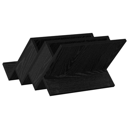 Regál Na Časopisy Černý Dub 53 X 40 X 28,5 Cm Kompozitní Dřevo