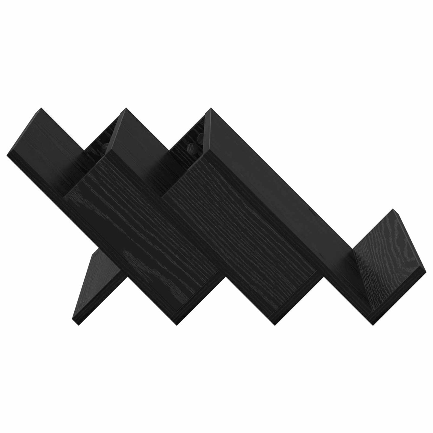 Regál Na Časopisy Černý Dub 53 X 40 X 28,5 Cm Kompozitní Dřevo