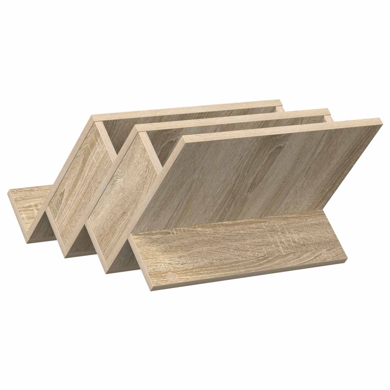 Regál Na Časopisy Sonoma Dub 53 X 40 X 28,5 Cm Kompozitní Dřevo