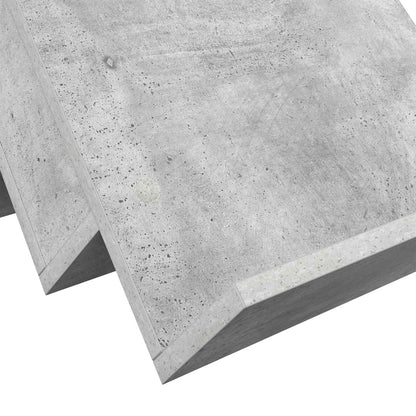 Regál Na Časopisy S Policí Betonově Šedá 53 X 40 X 28,5 Cm