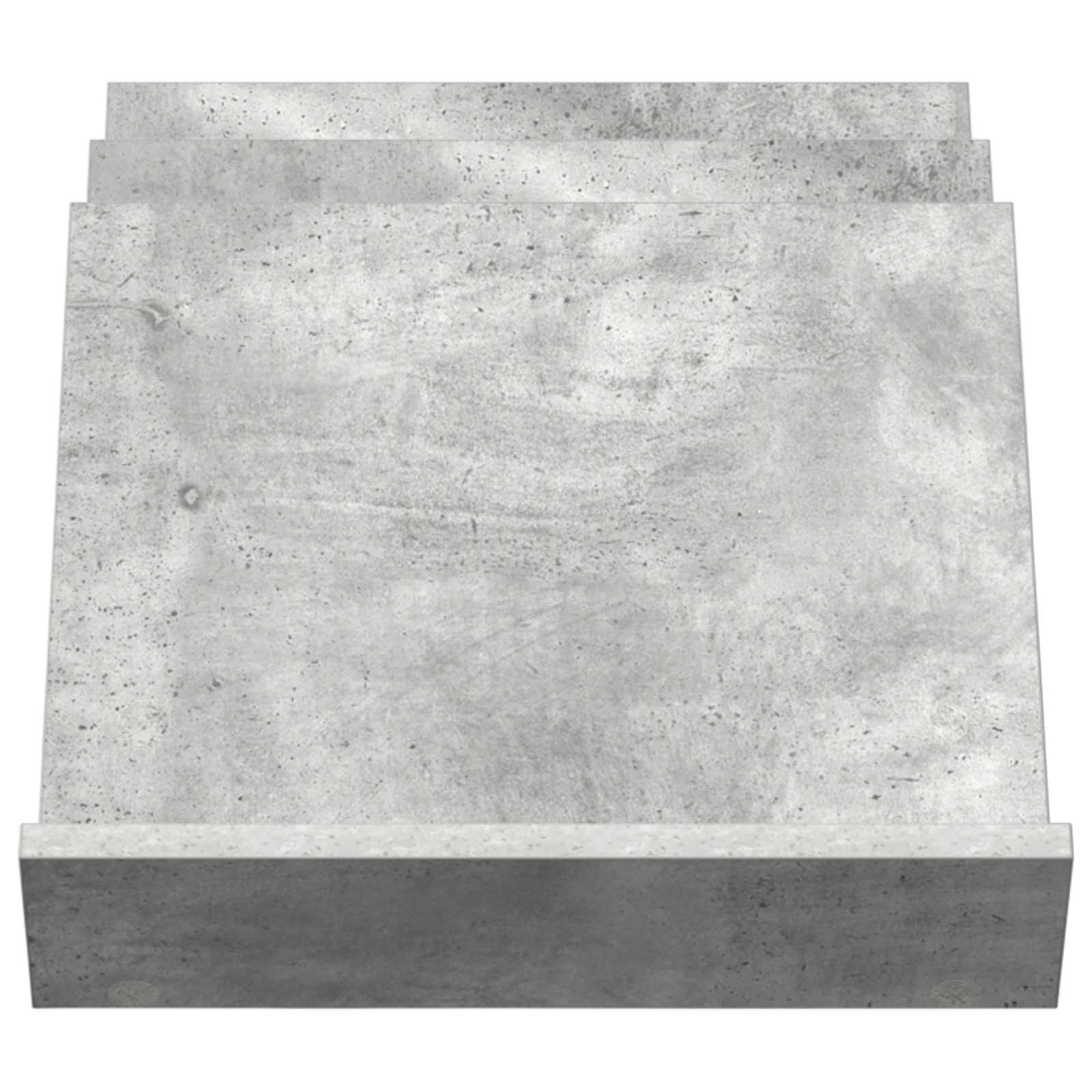 Regál Na Časopisy S Policí Betonově Šedá 53 X 40 X 28,5 Cm