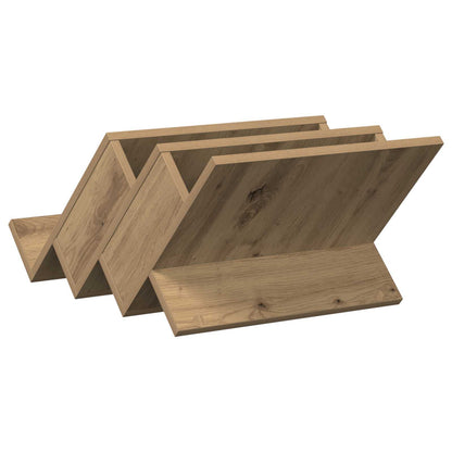 Regál Na Časopisy S Policí Artisanový Dub 53 X 40 X 28,5 Cm