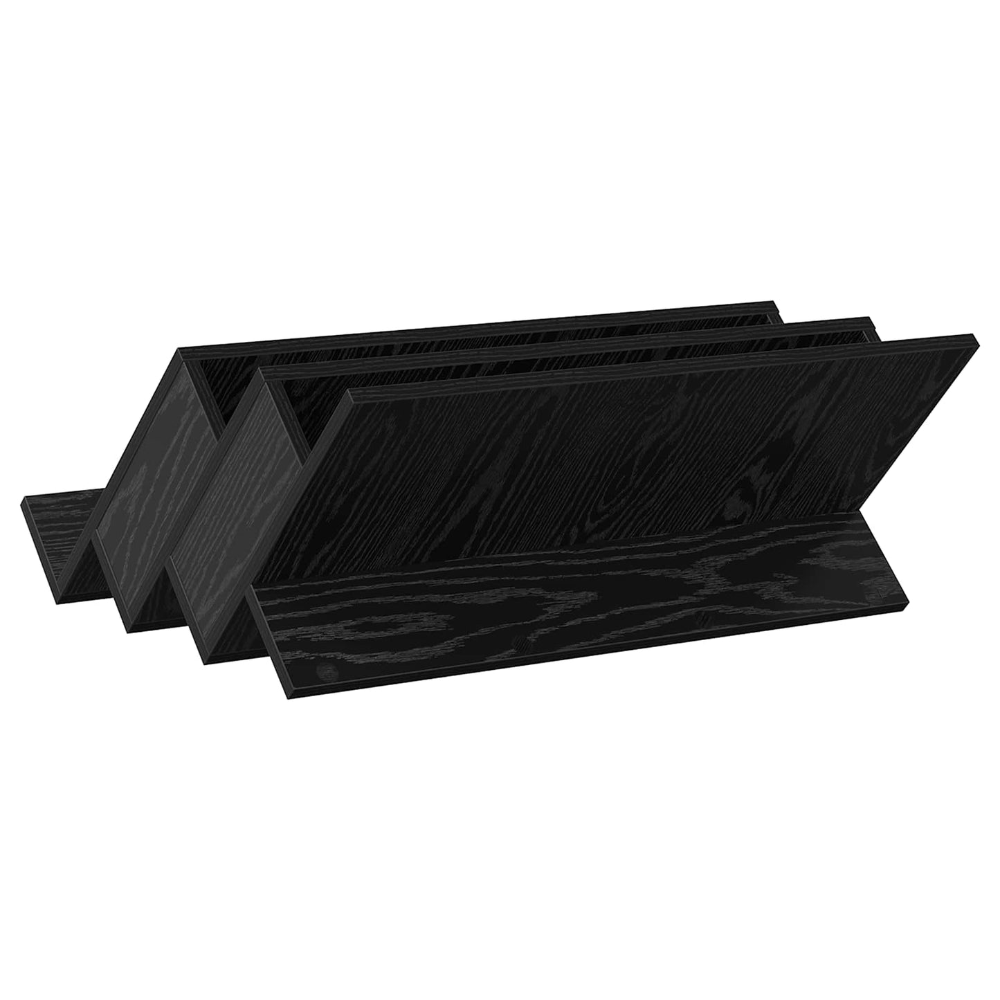 Regál Na Časopisy Černý Dub 65 X 53 X 28,5 Cm Kompozitní Dřevo