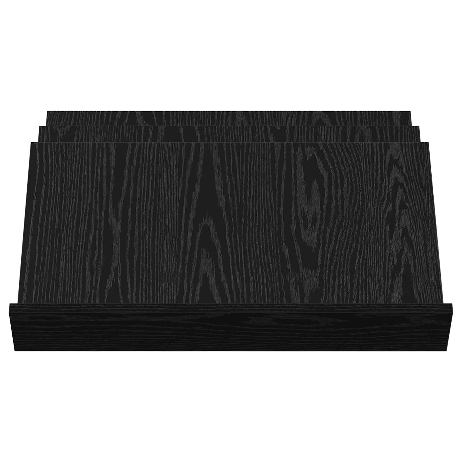 Regál Na Časopisy Černý Dub 65 X 53 X 28,5 Cm Kompozitní Dřevo