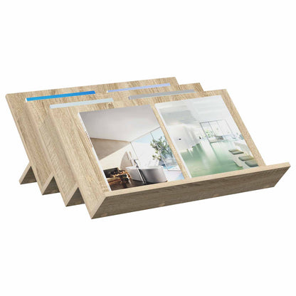 Regál Na Časopisy Sonoma Dub 65 X 53 X 28,5 Cm Kompozitní Dřevo