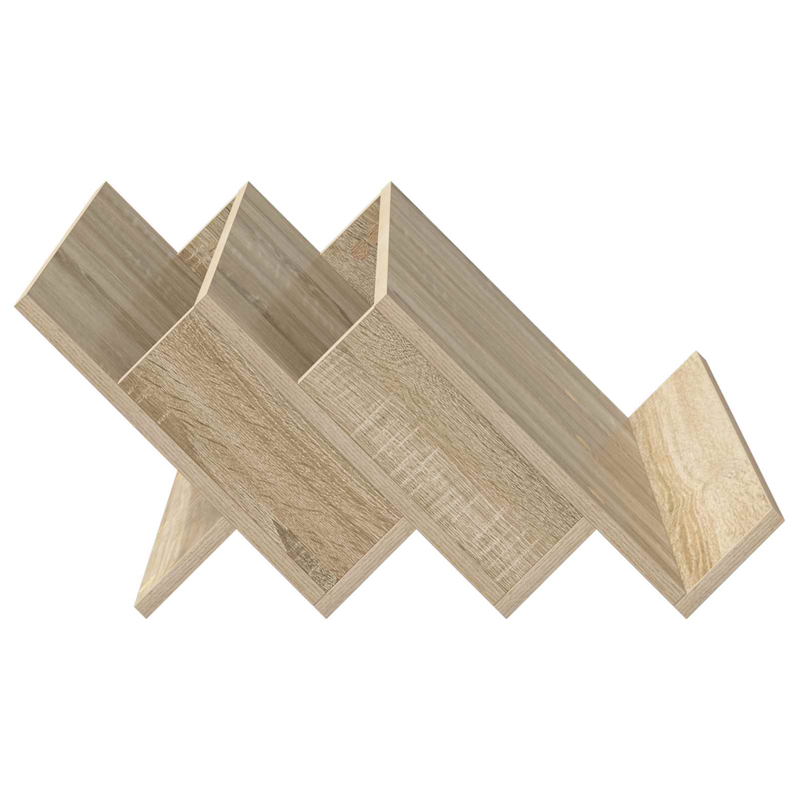 Regál Na Časopisy Sonoma Dub 65 X 53 X 28,5 Cm Kompozitní Dřevo