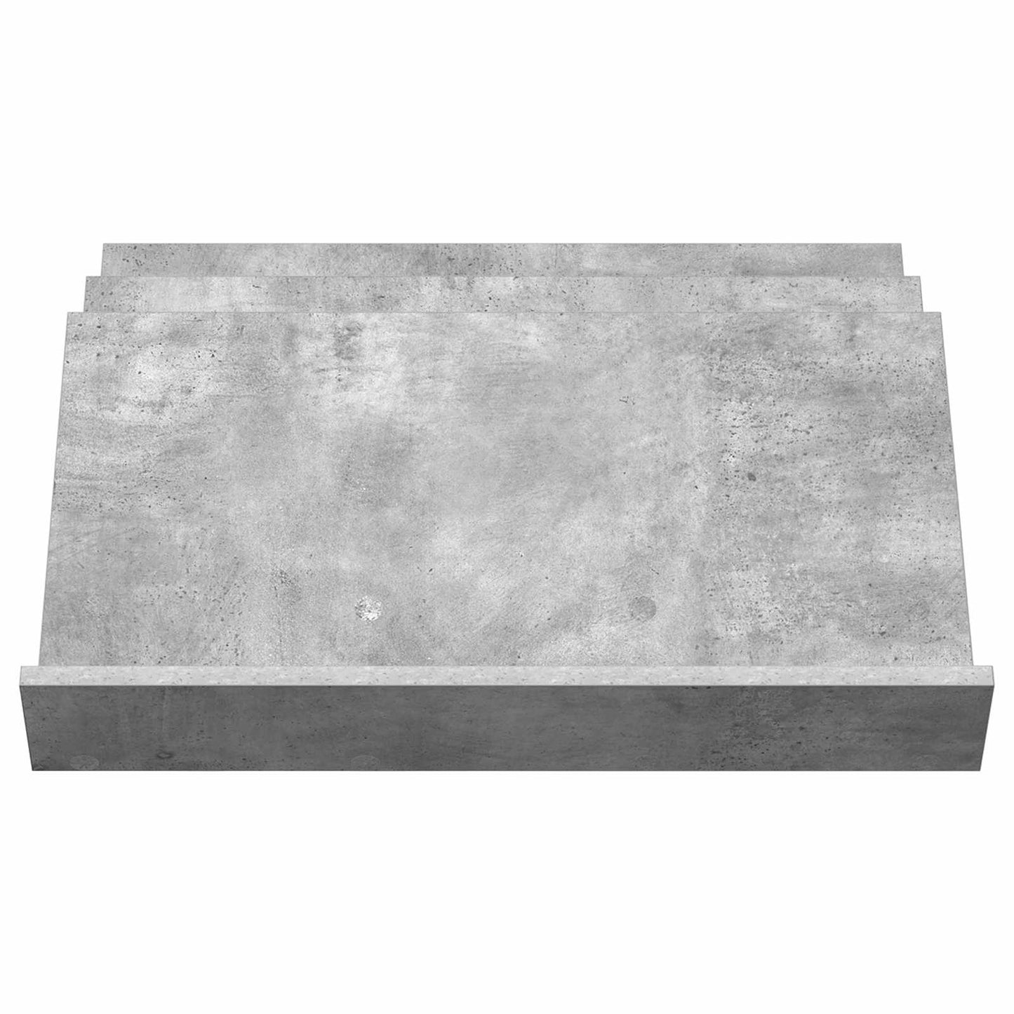 Regál Na Časopisy S Policí Betonově Šedá 65 X 53 X 28,5 Cm