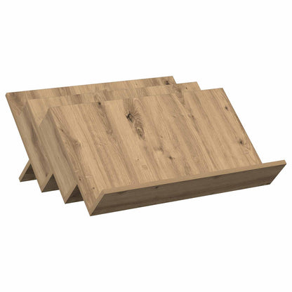 Regál Na Časopisy S Policí Artisanový Dub 65 X 53 X 28,5 Cm