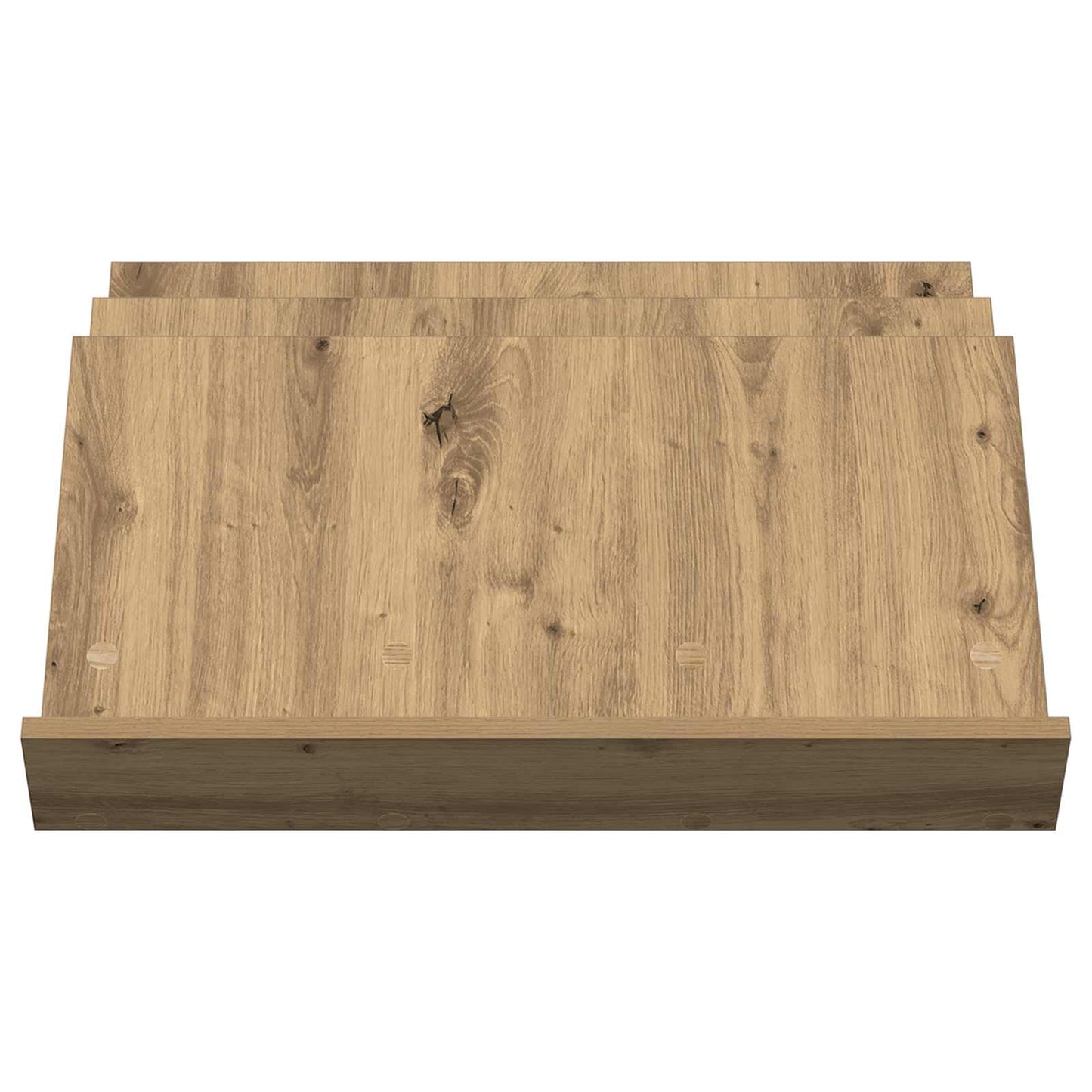 Regál Na Časopisy S Policí Artisanový Dub 65 X 53 X 28,5 Cm