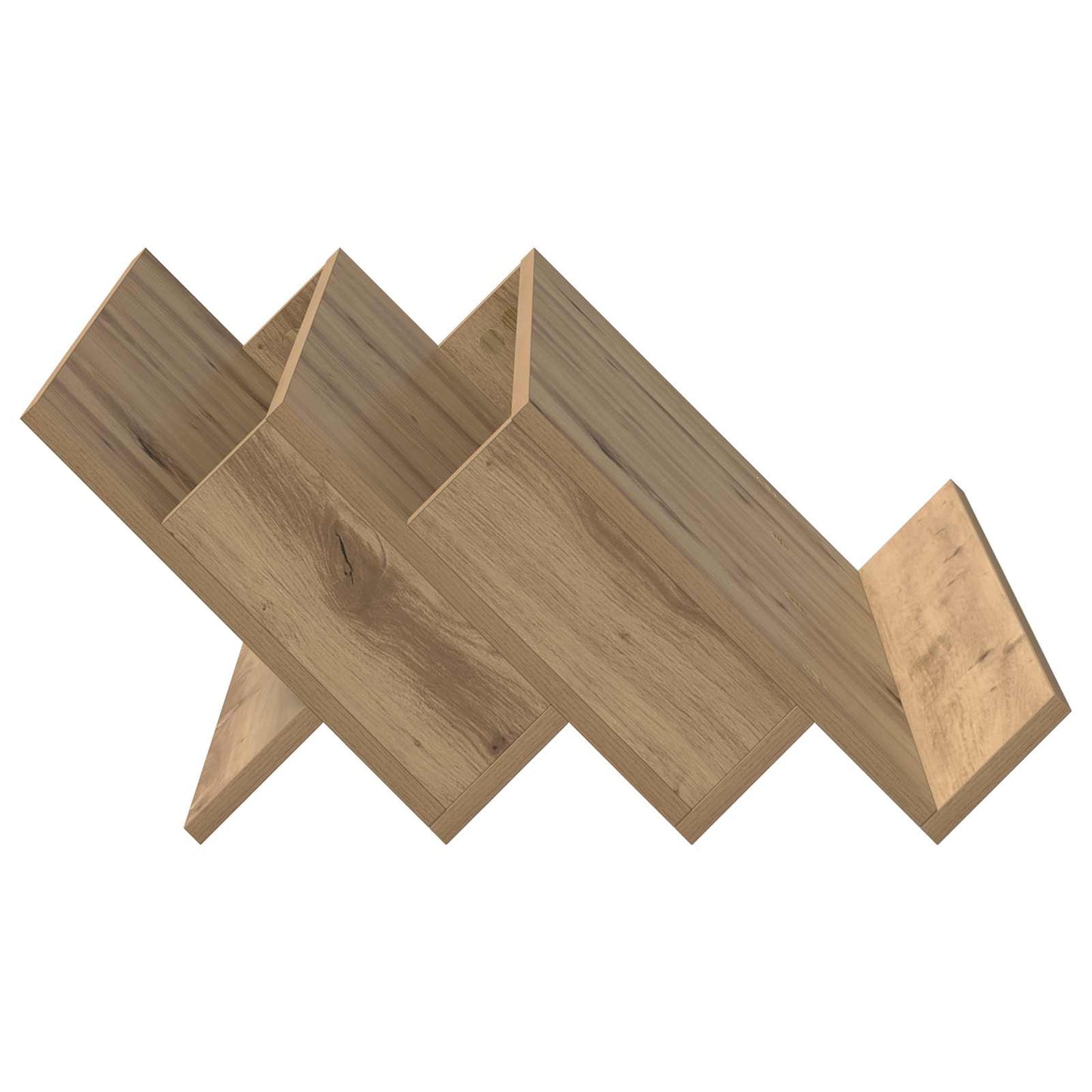 Regál Na Časopisy S Policí Artisanový Dub 65 X 53 X 28,5 Cm
