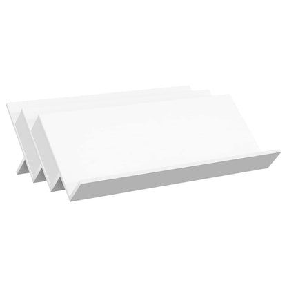 Regál Na Časopisy Bílá 90 X 53 X 28,5 Cm Kompozitní Dřevo