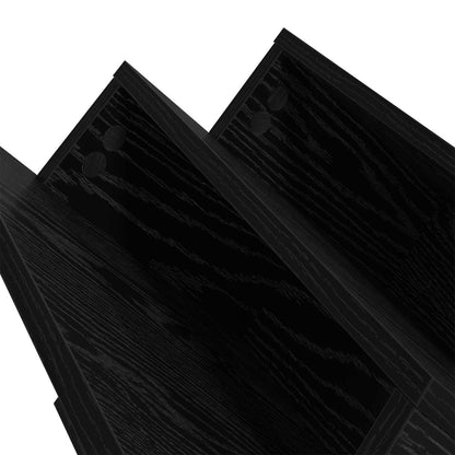 Regál Na Časopisy Černý Dub 90 X 53 X 28,5 Cm Kompozitní Dřevo
