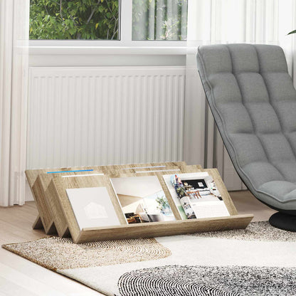 Regál Na Časopisy Sonoma Dub 90 X 53 X 28,5 Cm Kompozitní Dřevo