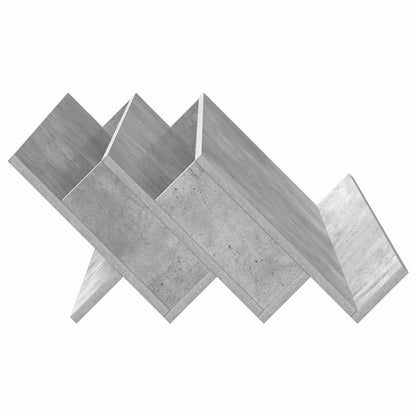 Regál Na Časopisy S Policí Betonově Šedá 90 X 53 X 28,5 Cm