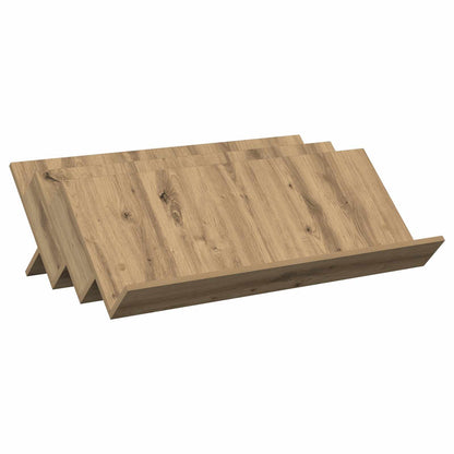 Regál Na Časopisy S Policí Artisanový Dub 90 X 53 X 28,5 Cm