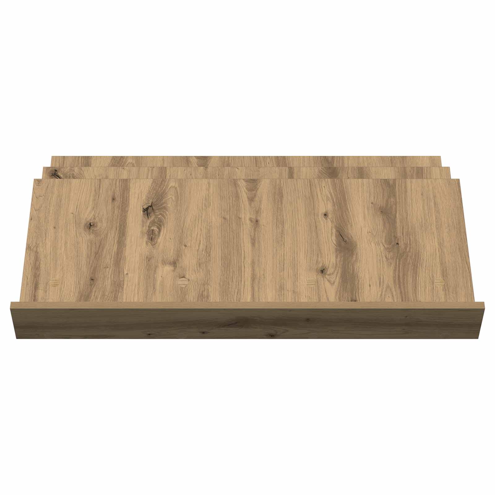 Regál Na Časopisy S Policí Artisanový Dub 90 X 53 X 28,5 Cm