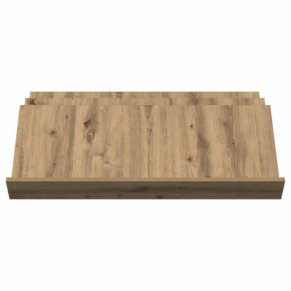 Regál Na Časopisy S Policí Artisanový Dub 90 X 53 X 28,5 Cm